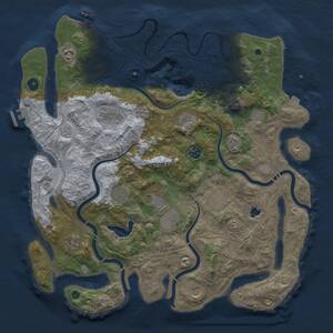 Thumbnail Rust Map: Procedural Map, Size: 4250, Seed: 1670282671, 17 Monuments