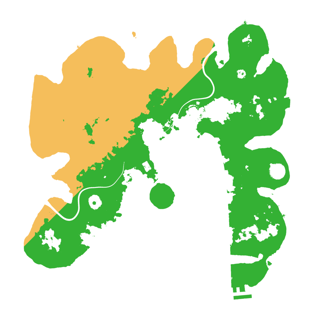 Biome Rust Map: Procedural Map, Size: 3500, Seed: 1540743267