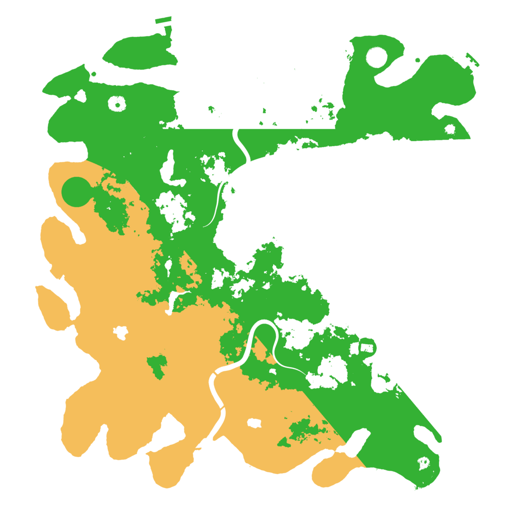 Biome Rust Map: Procedural Map, Size: 4500, Seed: 1236074269