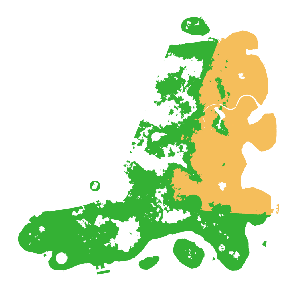 Biome Rust Map: Procedural Map, Size: 4500, Seed: 458628028