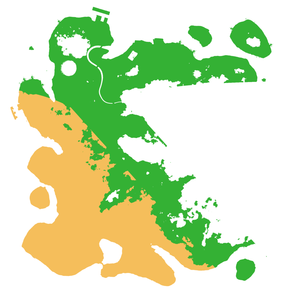 Biome Rust Map: Procedural Map, Size: 3500, Seed: 1262934