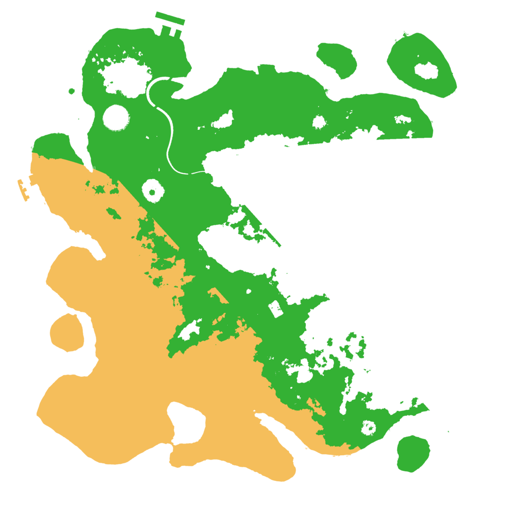 Biome Rust Map: Procedural Map, Size: 3500, Seed: 1262934