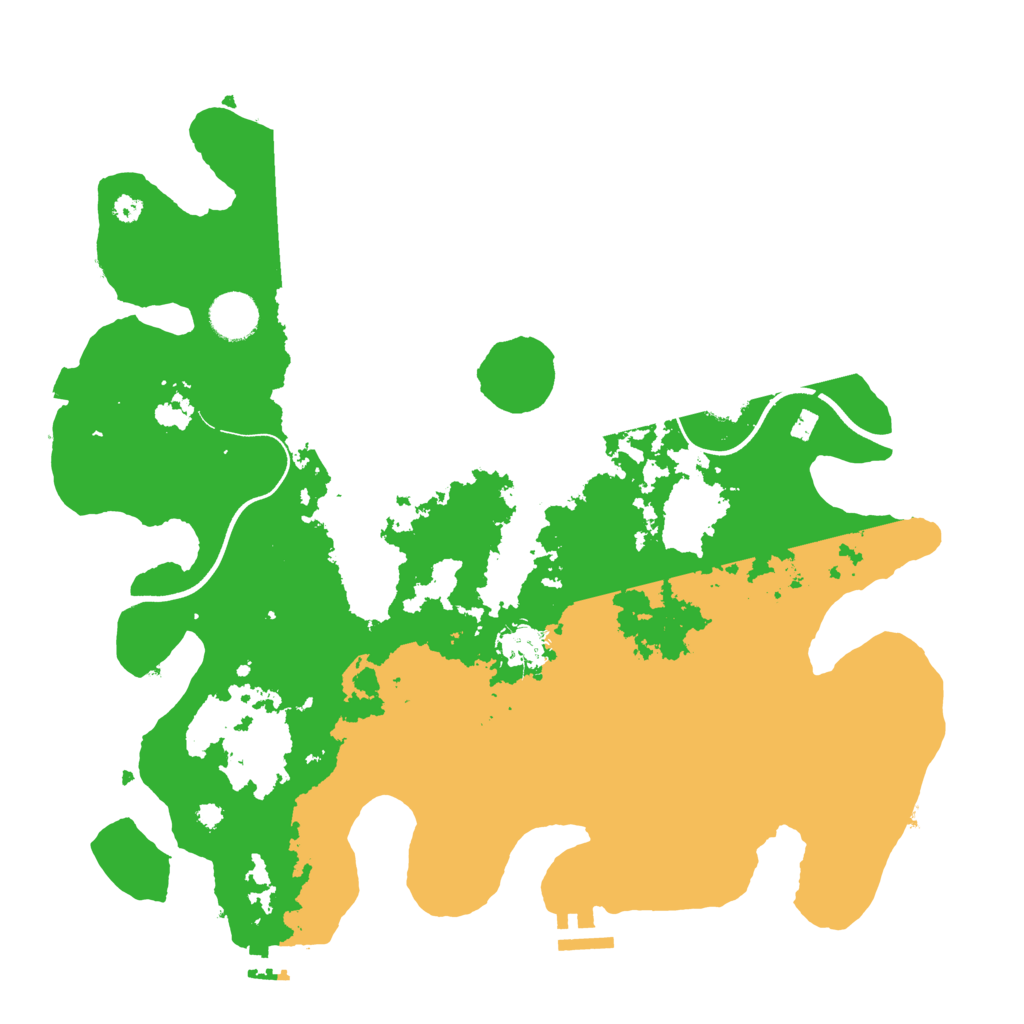 Biome Rust Map: Procedural Map, Size: 3711, Seed: 1