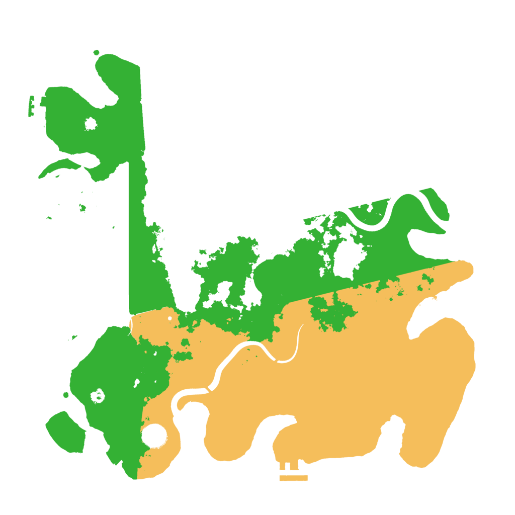 Biome Rust Map: Procedural Map, Size: 3711, Seed: 1