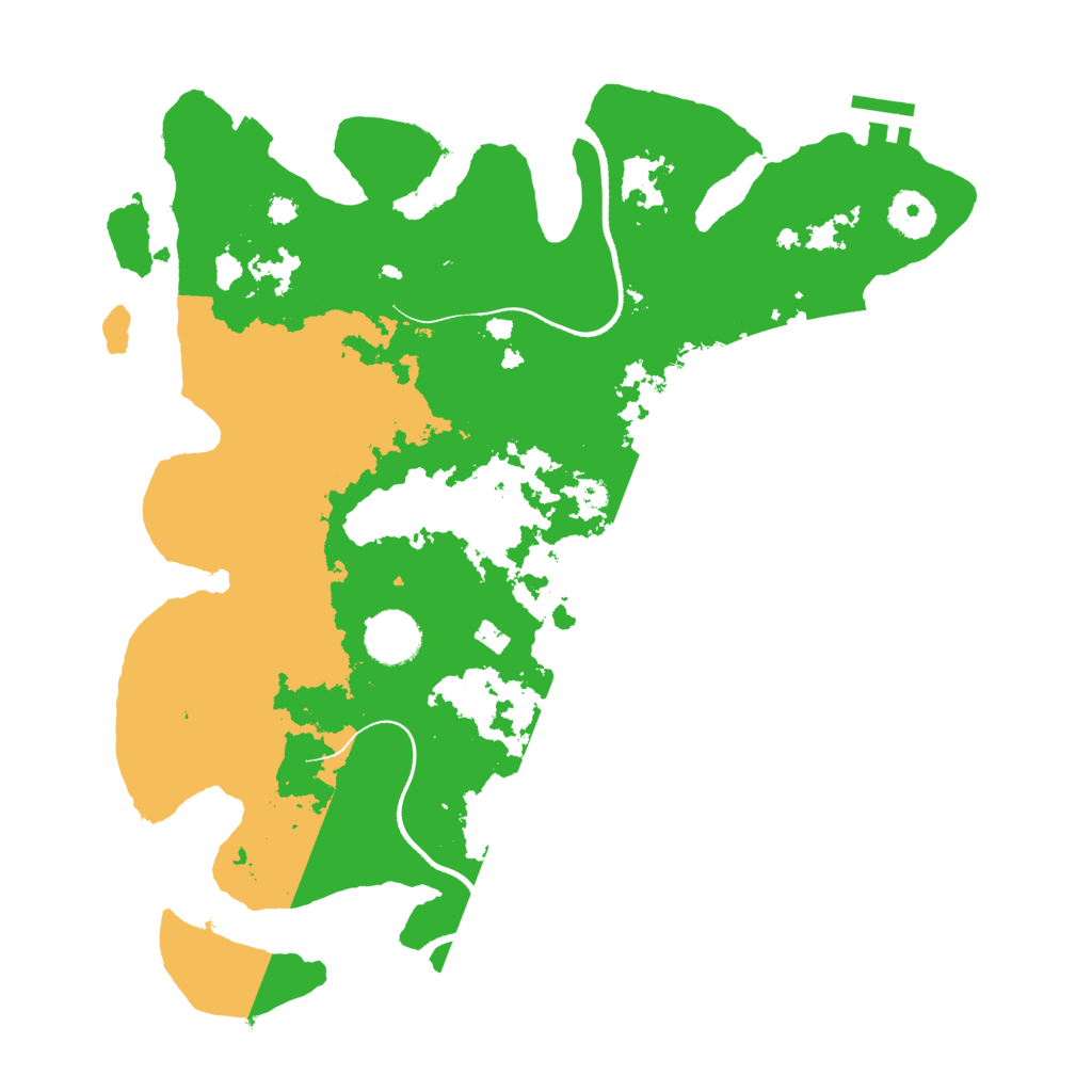 Biome Rust Map: Procedural Map, Size: 3500, Seed: 2103900094