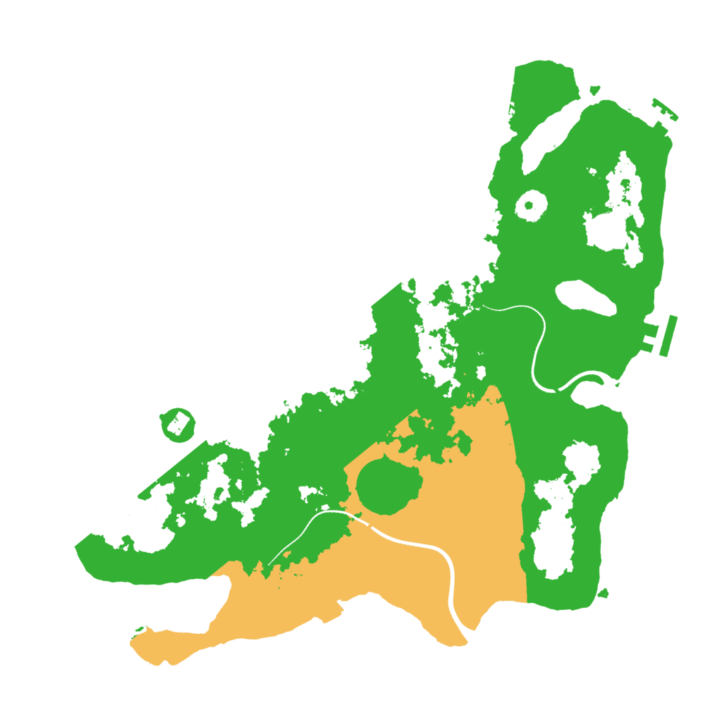 Biome Rust Map: Procedural Map, Size: 3500, Seed: 1221045815