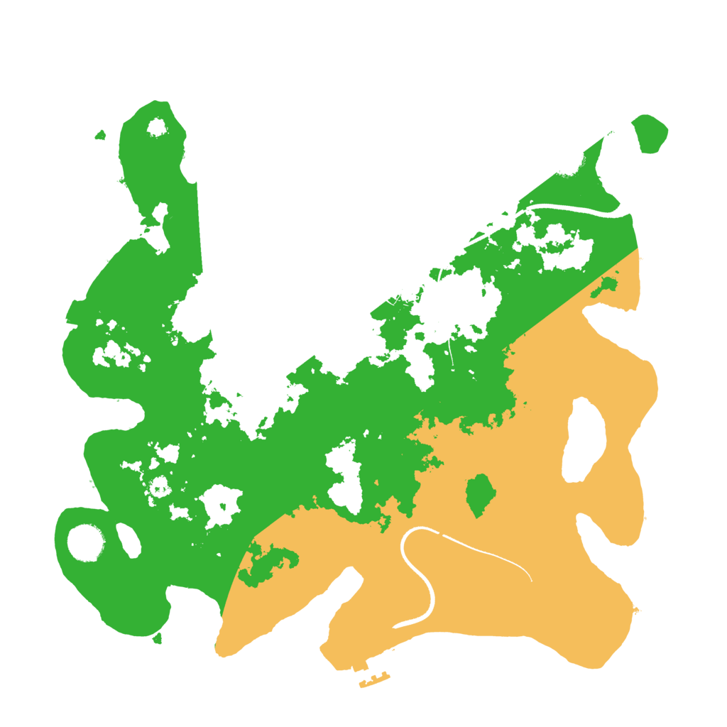 Biome Rust Map: Procedural Map, Size: 3500, Seed: 858920192