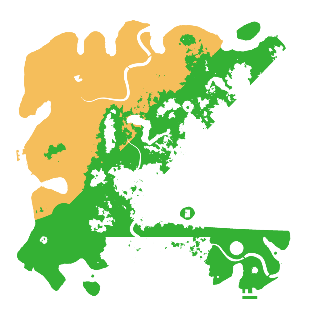 Biome Rust Map: Procedural Map, Size: 4250, Seed: 542300504