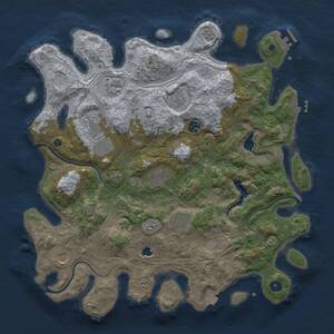 Thumbnail Rust Map: Procedural Map, Size: 4250, Seed: 1948994570, 14 Monuments