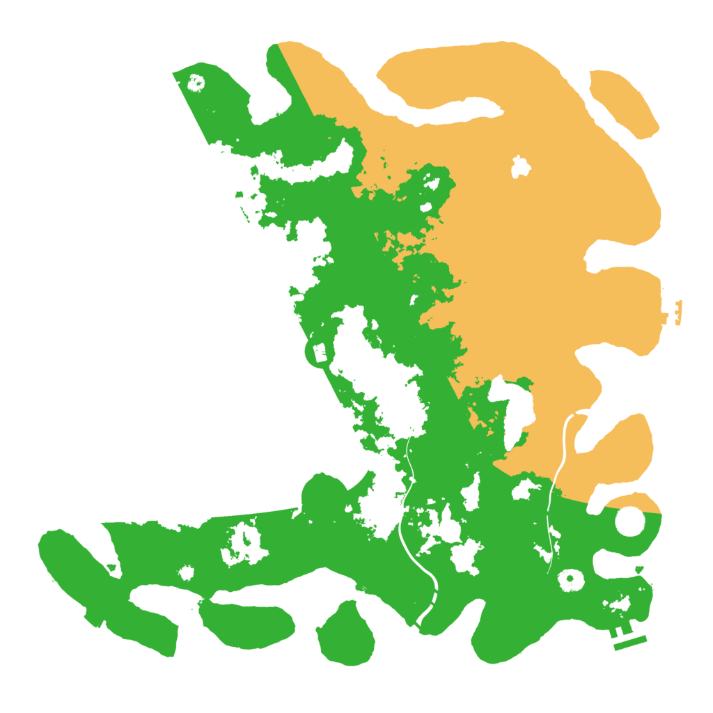 Biome Rust Map: Procedural Map, Size: 4300, Seed: 259713