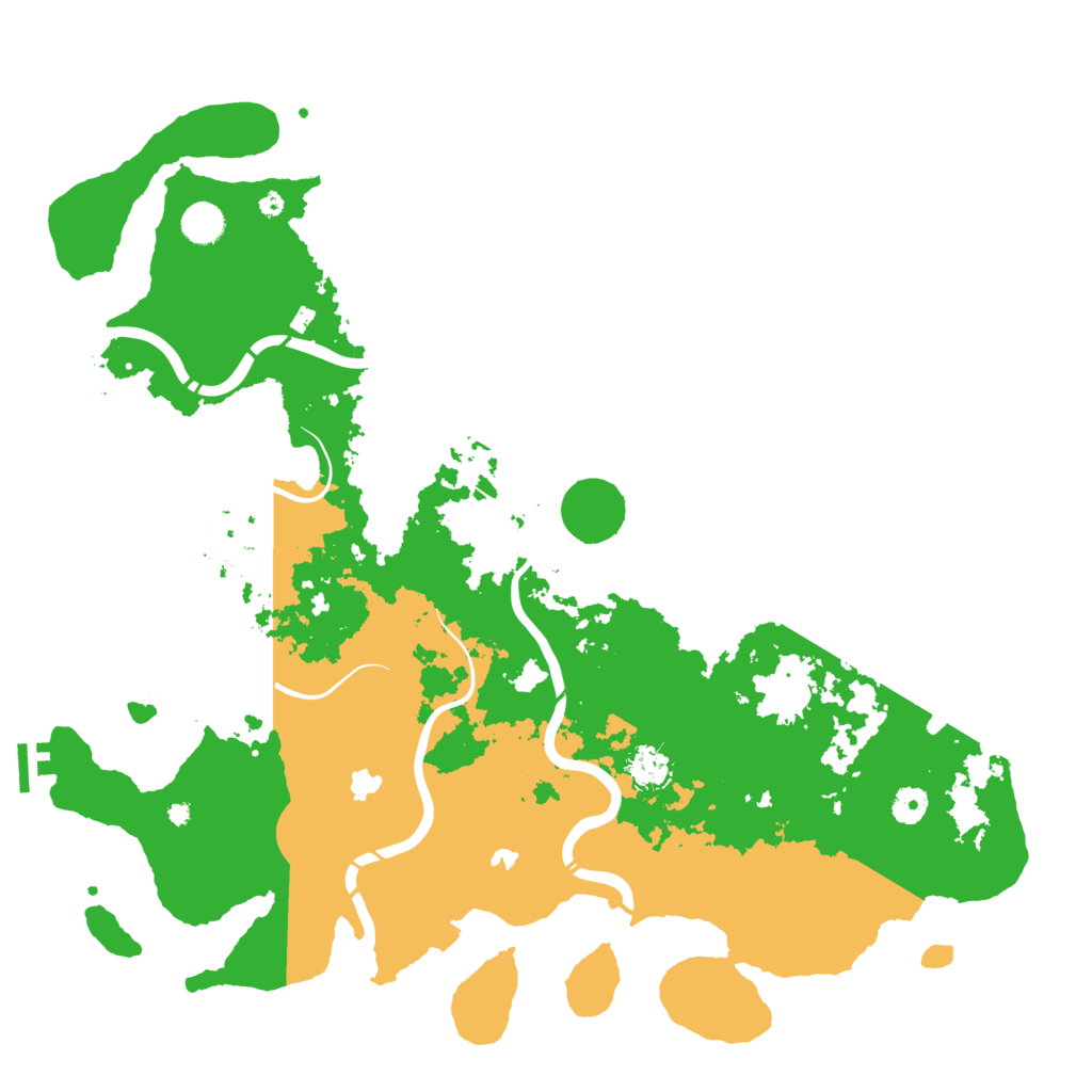 Biome Rust Map: Procedural Map, Size: 4500, Seed: 25814255