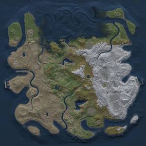 Thumbnail Rust Map: Procedural Map, Size: 4500, Seed: 1820319798, 16 Monuments