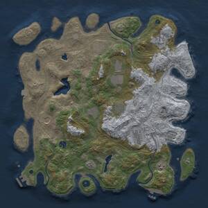 Thumbnail Rust Map: Procedural Map, Size: 4250, Seed: 692368, 16 Monuments
