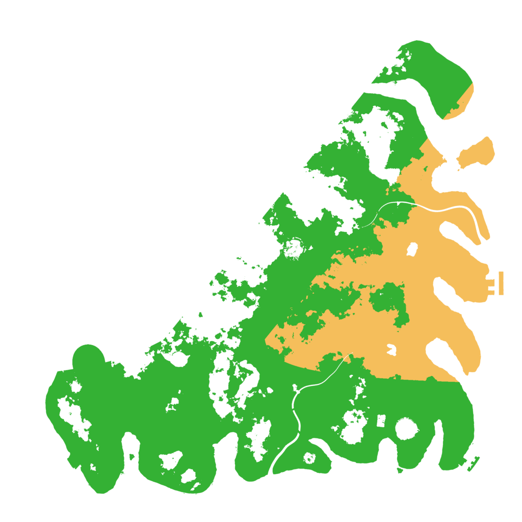 Biome Rust Map: Procedural Map, Size: 4500, Seed: 384046833