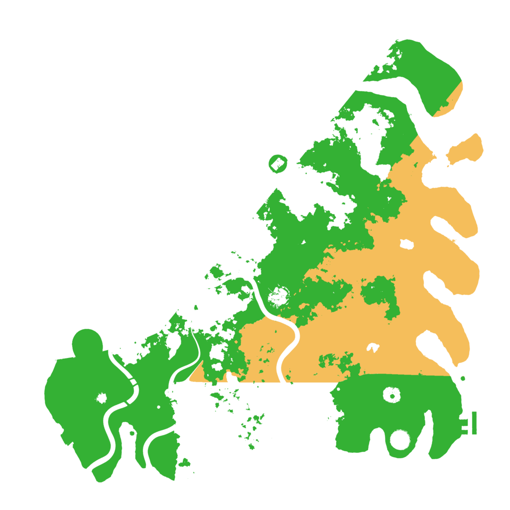 Biome Rust Map: Procedural Map, Size: 4500, Seed: 384046833