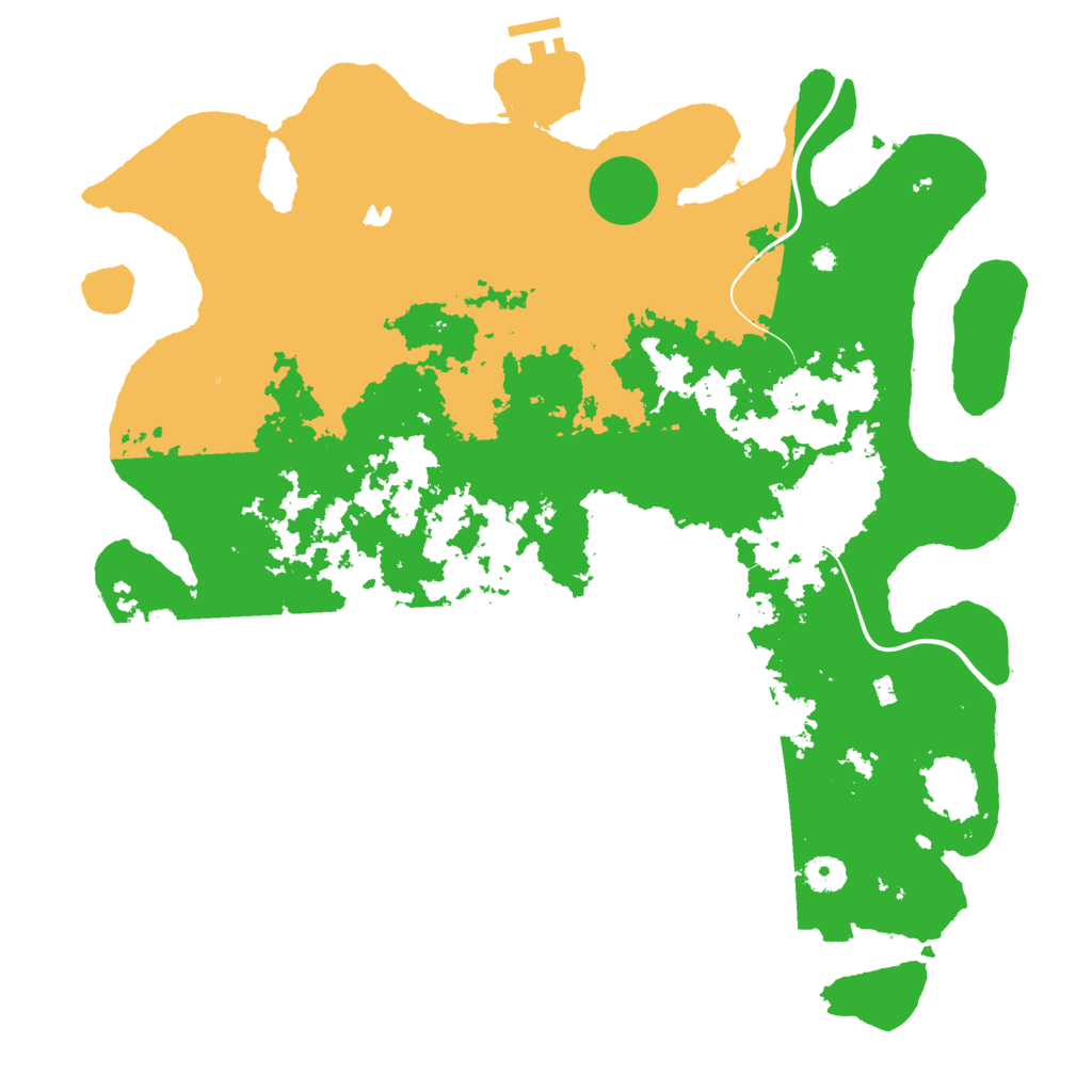 Biome Rust Map: Procedural Map, Size: 4200, Seed: 545