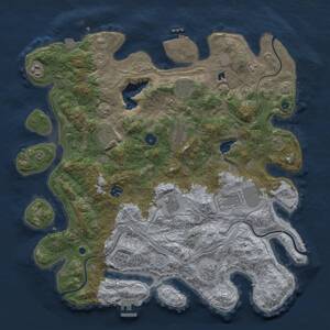 Thumbnail Rust Map: Procedural Map, Size: 4250, Seed: 158968118, 15 Monuments