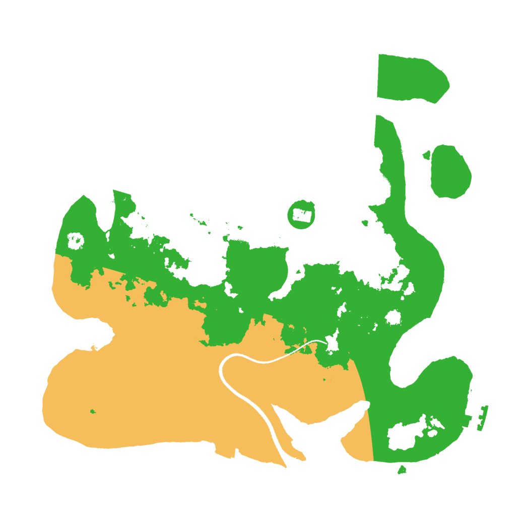 Biome Rust Map: Procedural Map, Size: 3000, Seed: 45638351