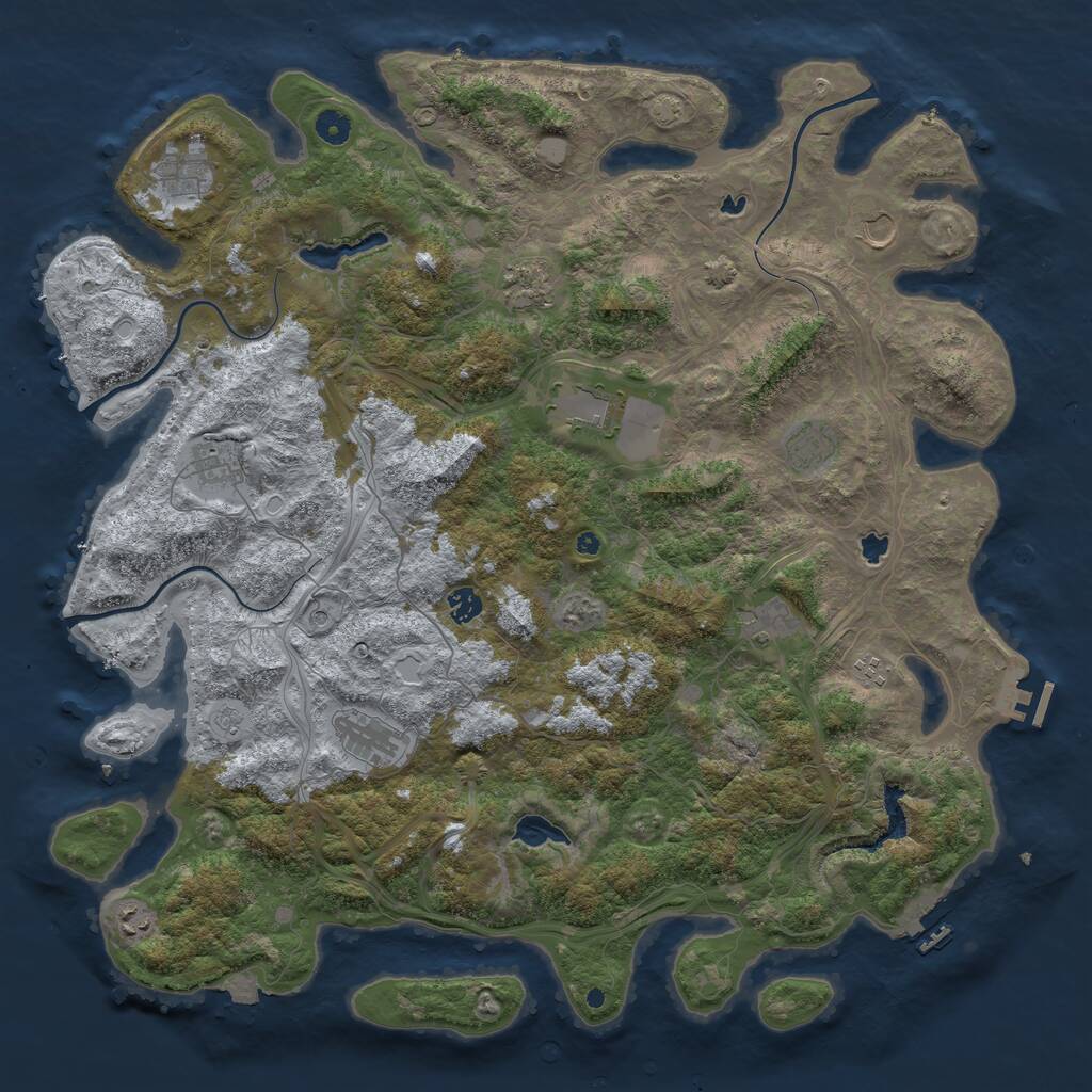 Rust Map: Procedural Map, Size: 4750, Seed: 209, 17 Monuments