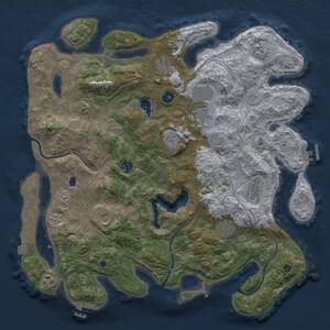 Thumbnail Rust Map: Procedural Map, Size: 4250, Seed: 1586216751, 16 Monuments