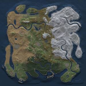 Thumbnail Rust Map: Procedural Map, Size: 4250, Seed: 1586216751, 17 Monuments