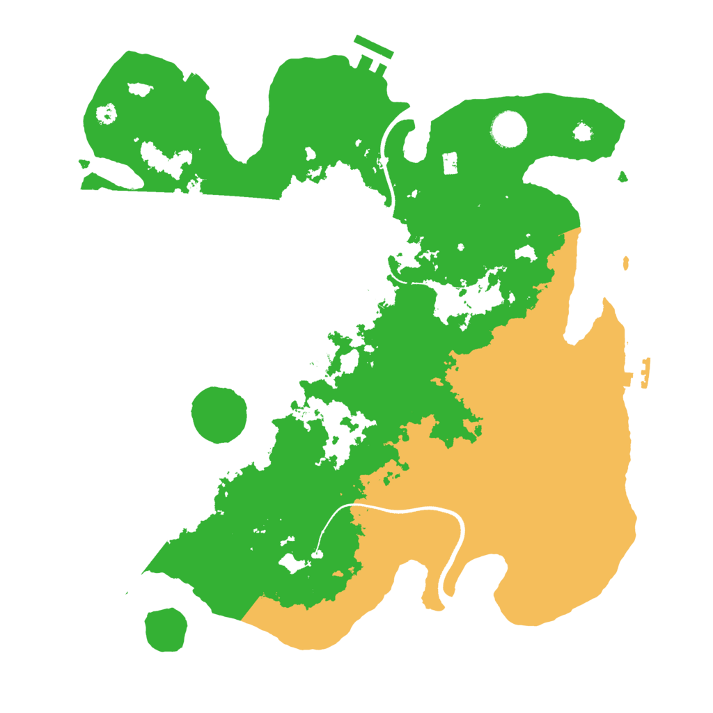 Biome Rust Map: Procedural Map, Size: 3500, Seed: 1552708181