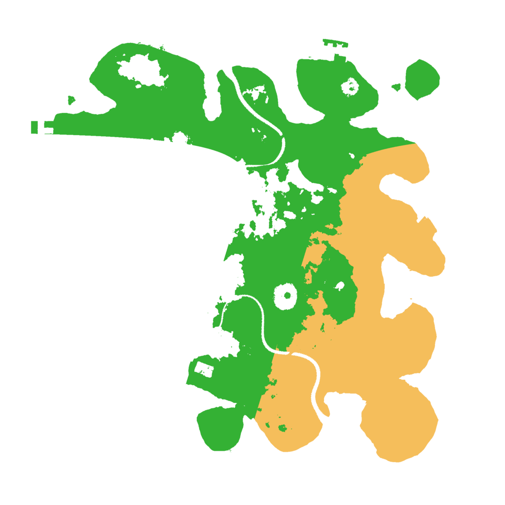 Biome Rust Map: Procedural Map, Size: 3000, Seed: 12682
