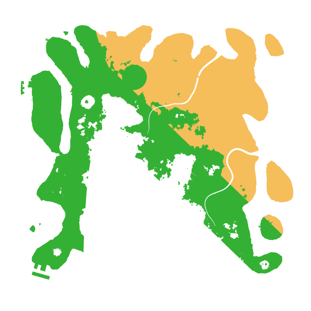 Biome Rust Map: Procedural Map, Size: 3500, Seed: 185843711