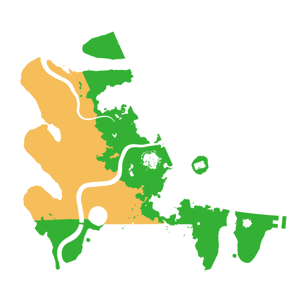 Biome Rust Map: Procedural Map, Size: 3000, Seed: 74645