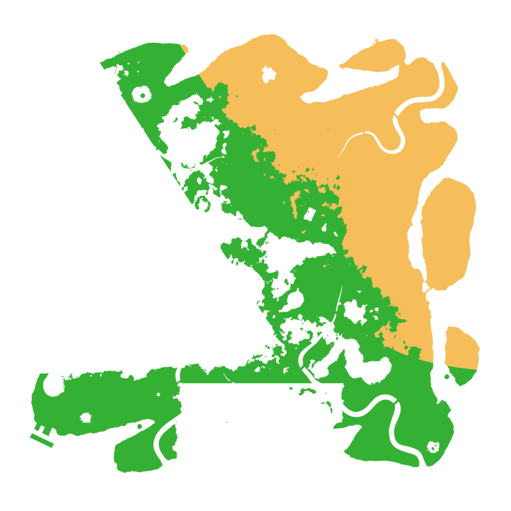 Biome Rust Map: Procedural Map, Size: 4250, Seed: 669962898