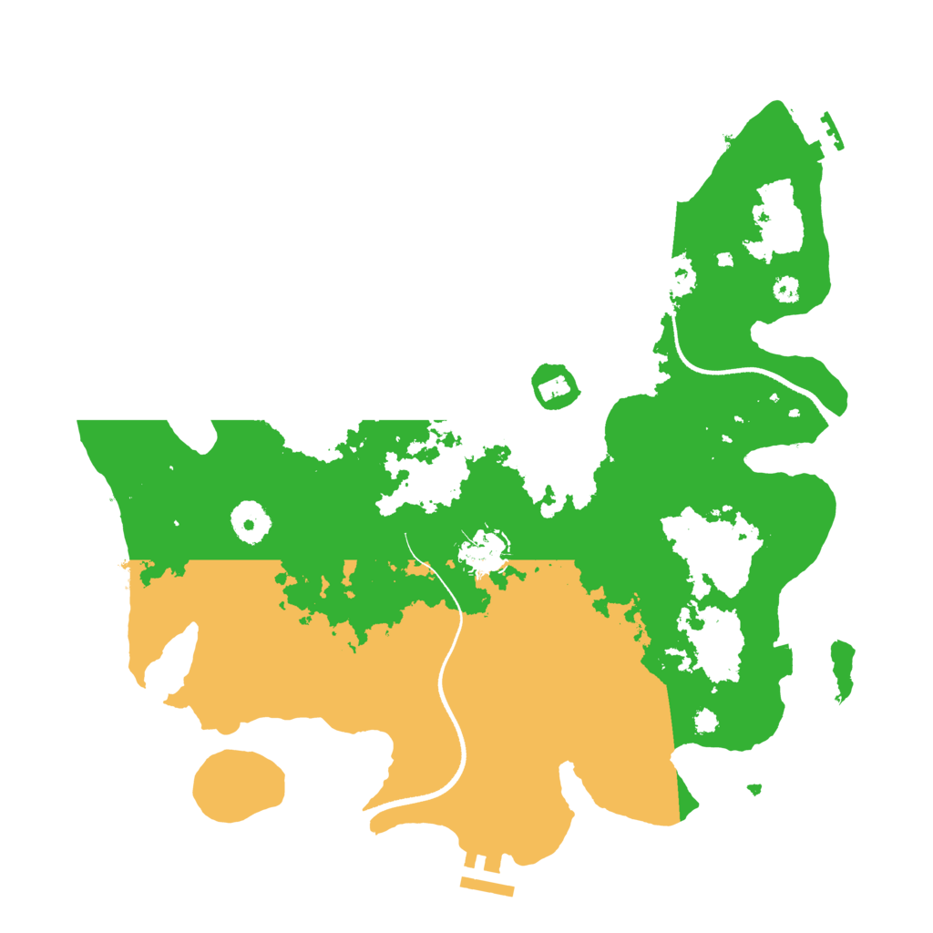 Biome Rust Map: Procedural Map, Size: 3500, Seed: 58706