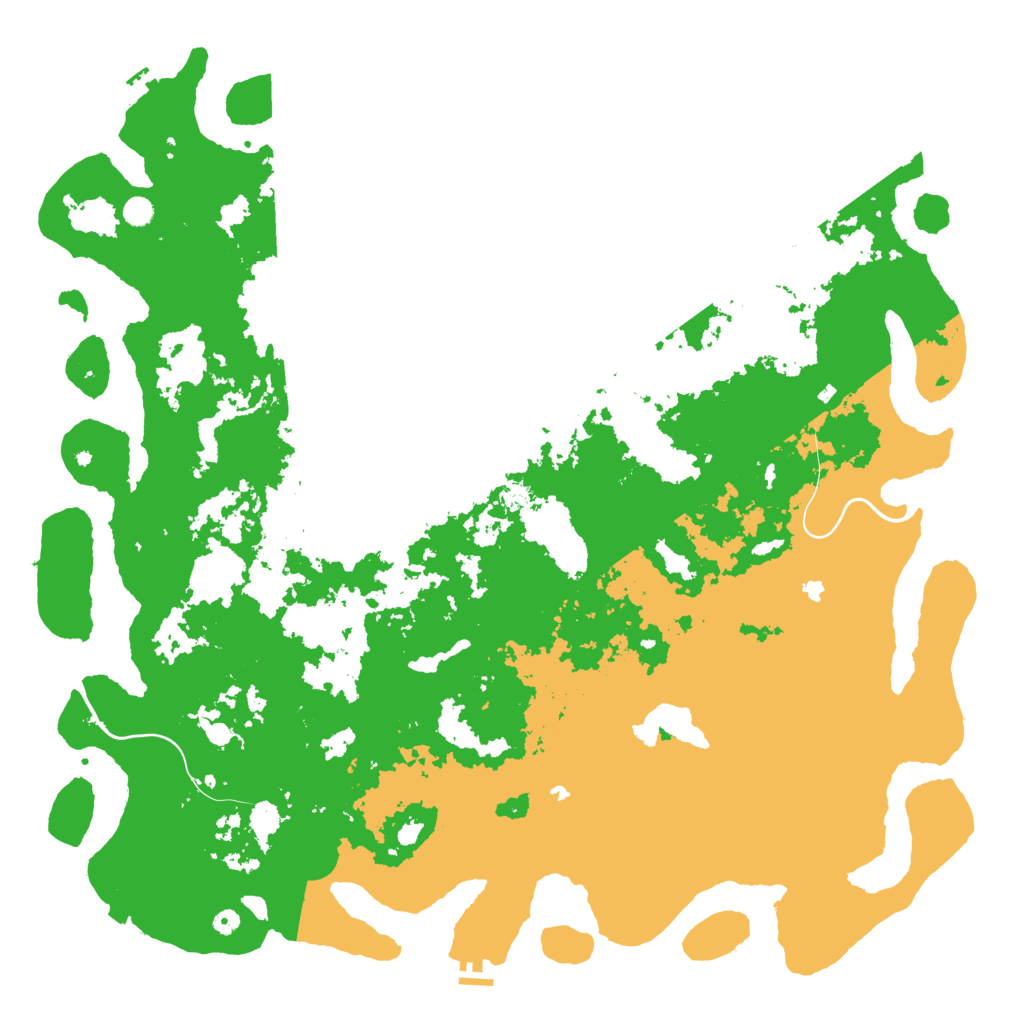 Biome Rust Map: Procedural Map, Size: 6000, Seed: 45675