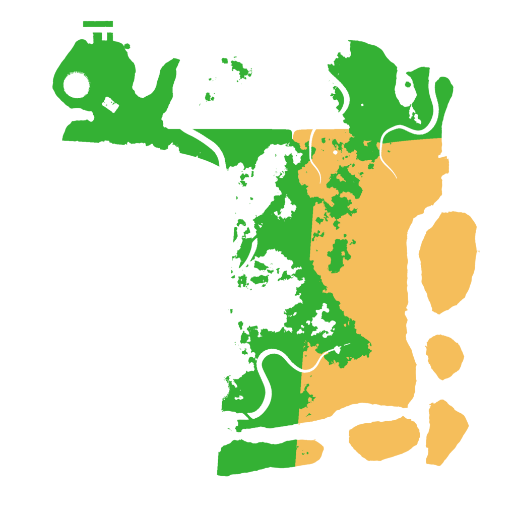 Biome Rust Map: Procedural Map, Size: 3500, Seed: 500234971