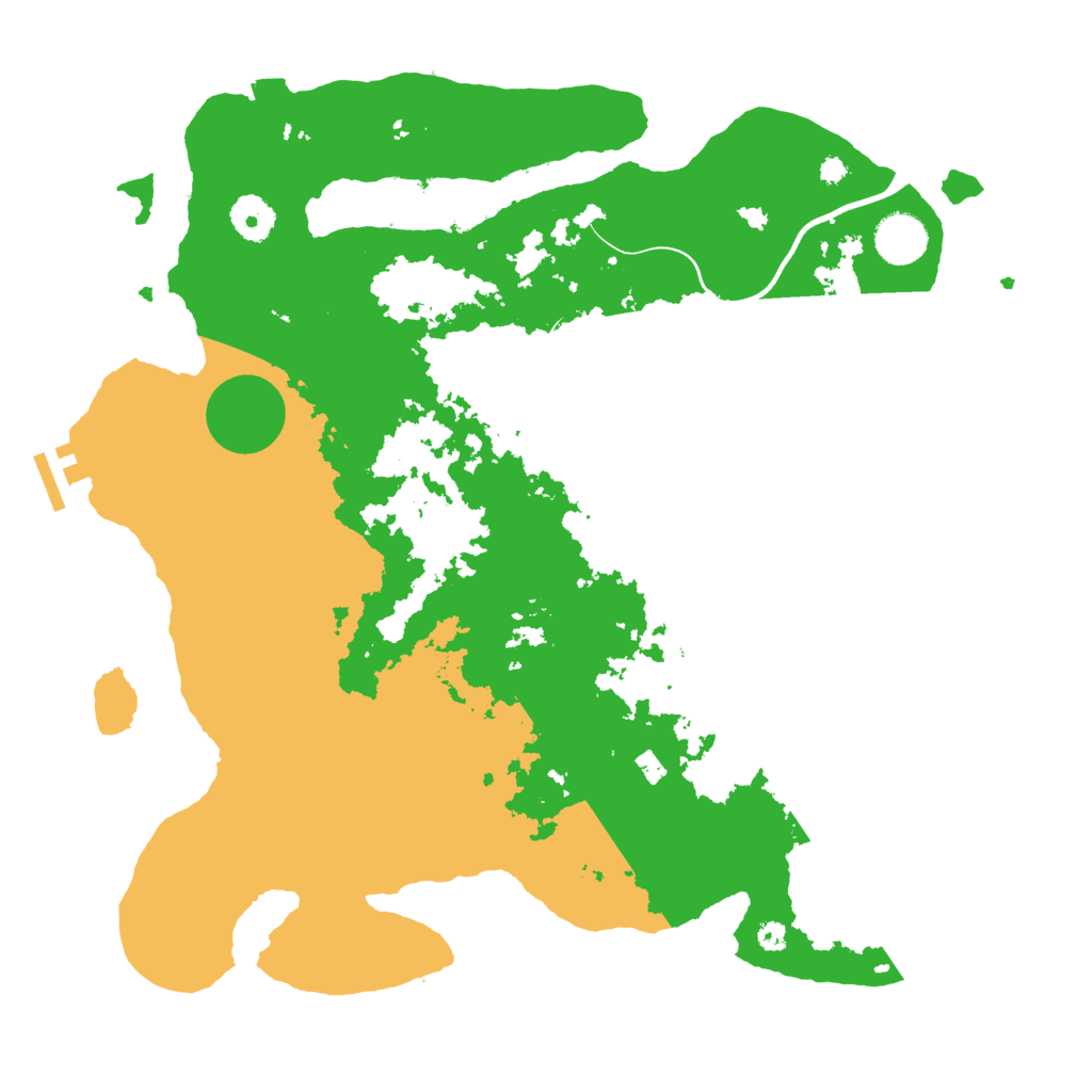 Biome Rust Map: Procedural Map, Size: 3700, Seed: 652326094