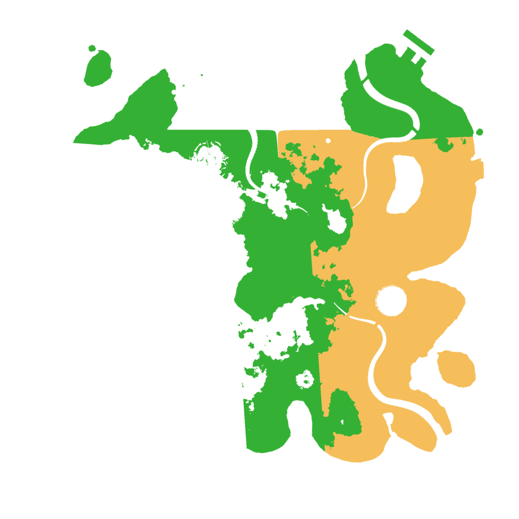 Biome Rust Map: Procedural Map, Size: 3000, Seed: 95626
