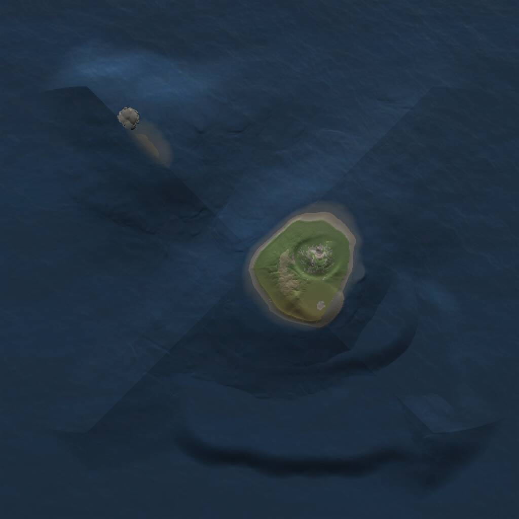 Rust Map: Procedural Map, Size: 1000, Seed: 1389083157, 1 Monuments