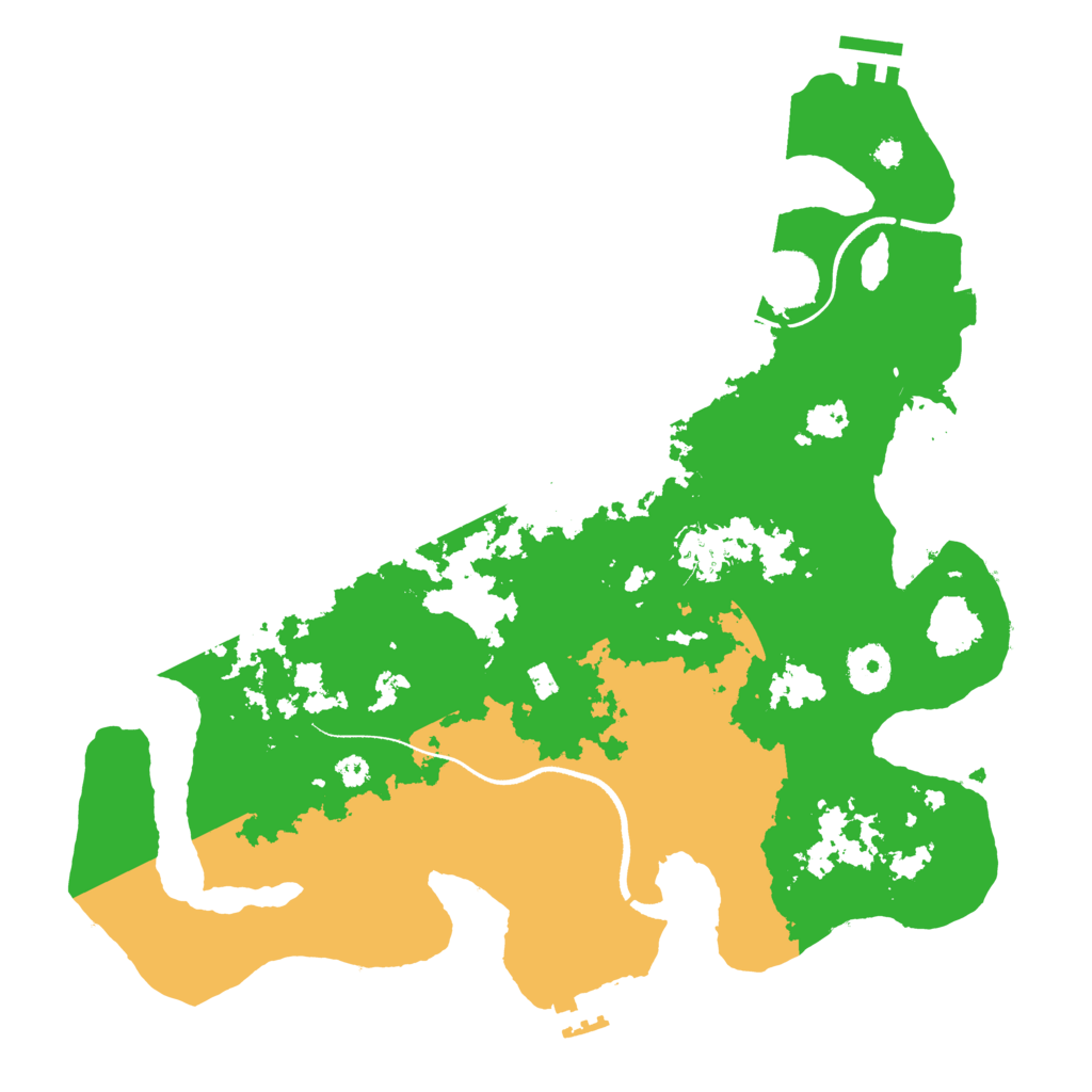 Biome Rust Map: Procedural Map, Size: 3500, Seed: 71653652