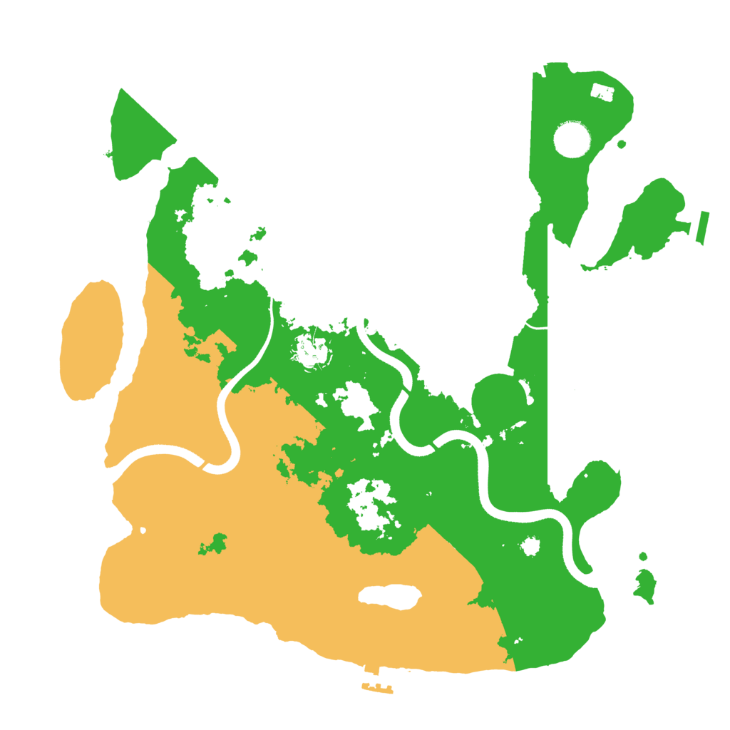 Biome Rust Map: Procedural Map, Size: 3500, Seed: 522252623