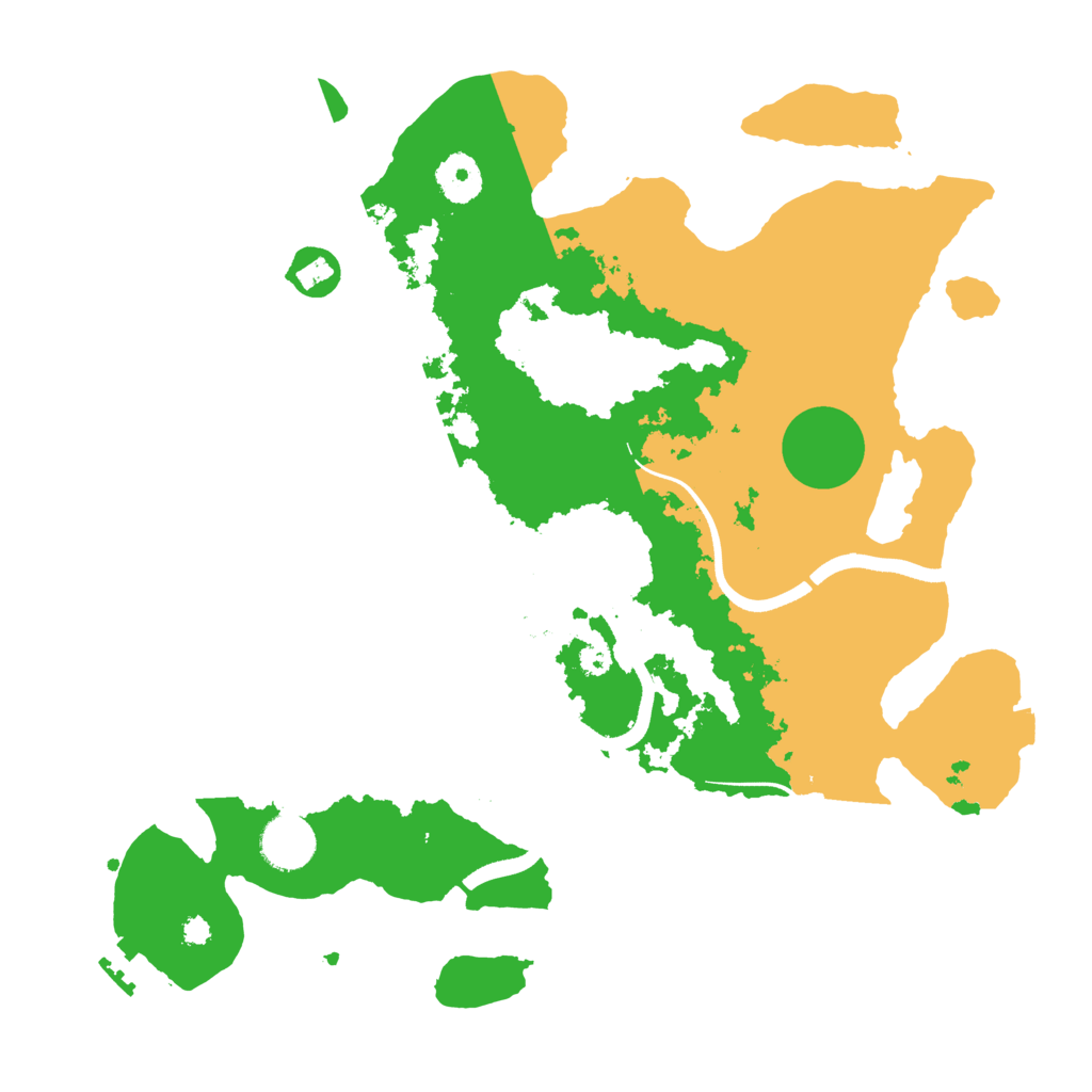 Biome Rust Map: Procedural Map, Size: 3500, Seed: 836493852
