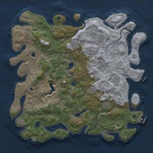 Thumbnail Rust Map: Procedural Map, Size: 4500, Seed: 1999215914, 15 Monuments
