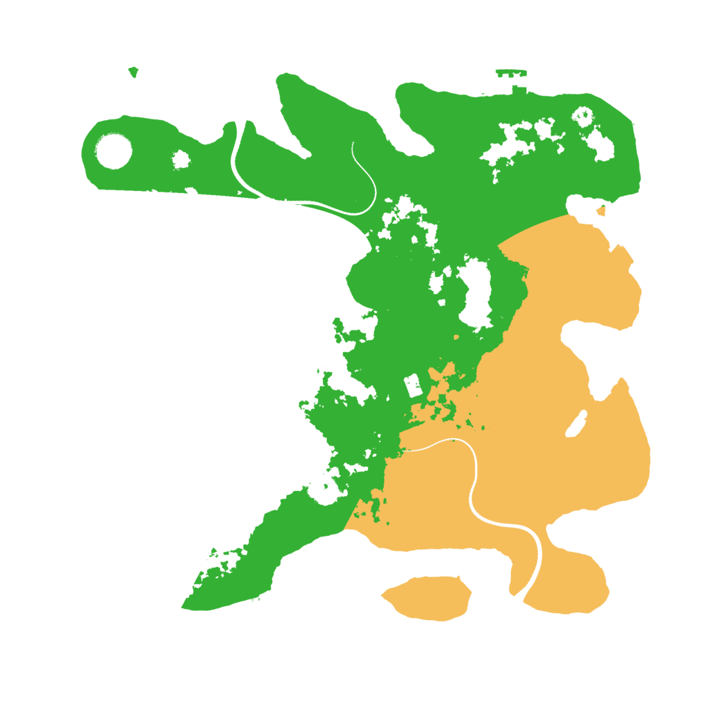 Biome Rust Map: Procedural Map, Size: 3500, Seed: 739806717