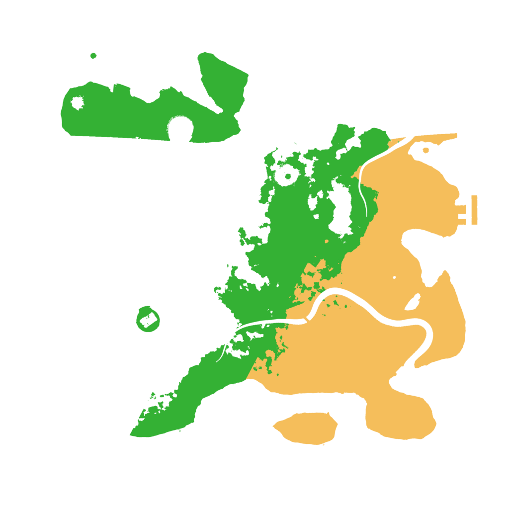 Biome Rust Map: Procedural Map, Size: 3500, Seed: 739806717