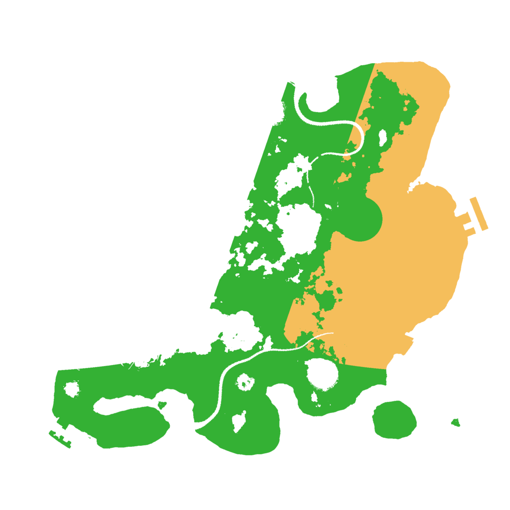 Biome Rust Map: Procedural Map, Size: 3000, Seed: 28467