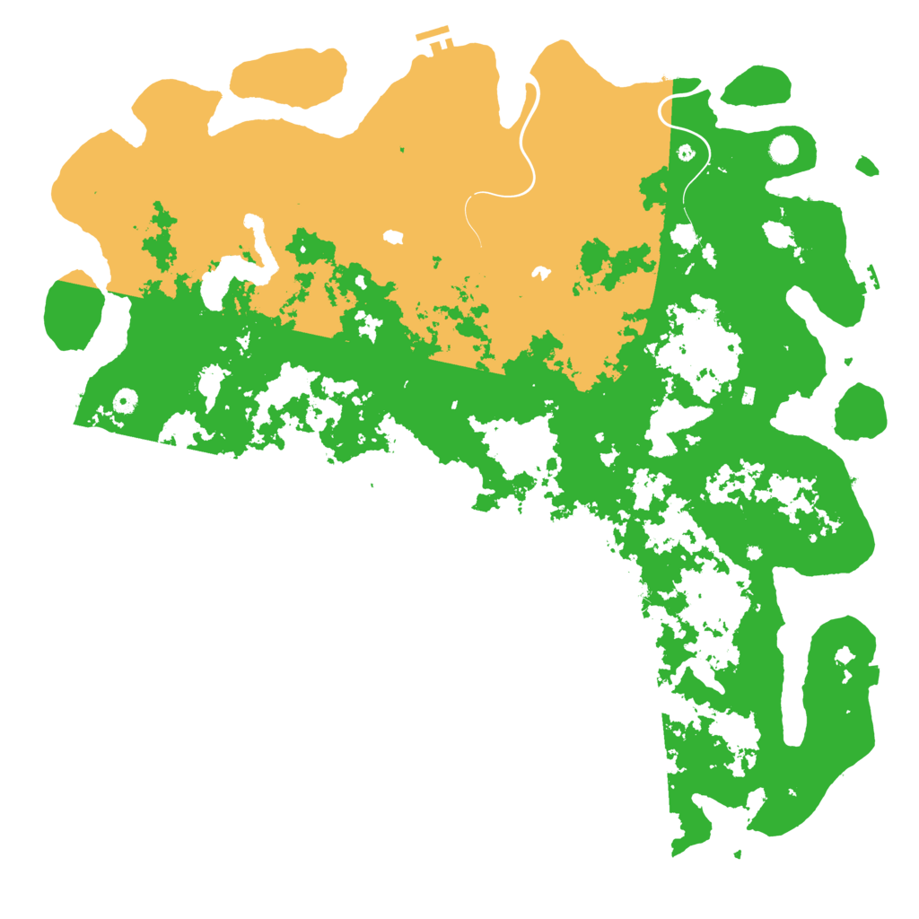 Biome Rust Map: Procedural Map, Size: 5500, Seed: 46583236