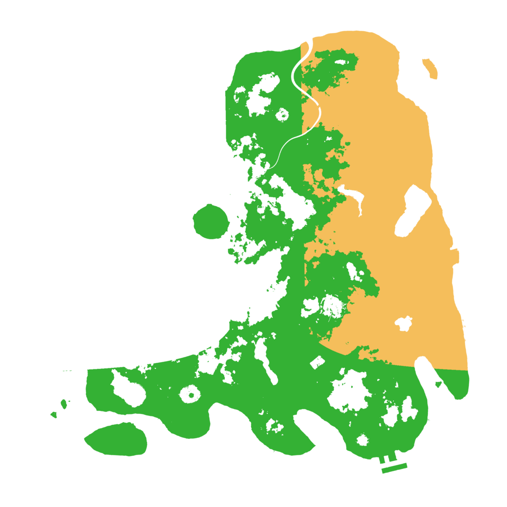 Biome Rust Map: Procedural Map, Size: 4000, Seed: 53849