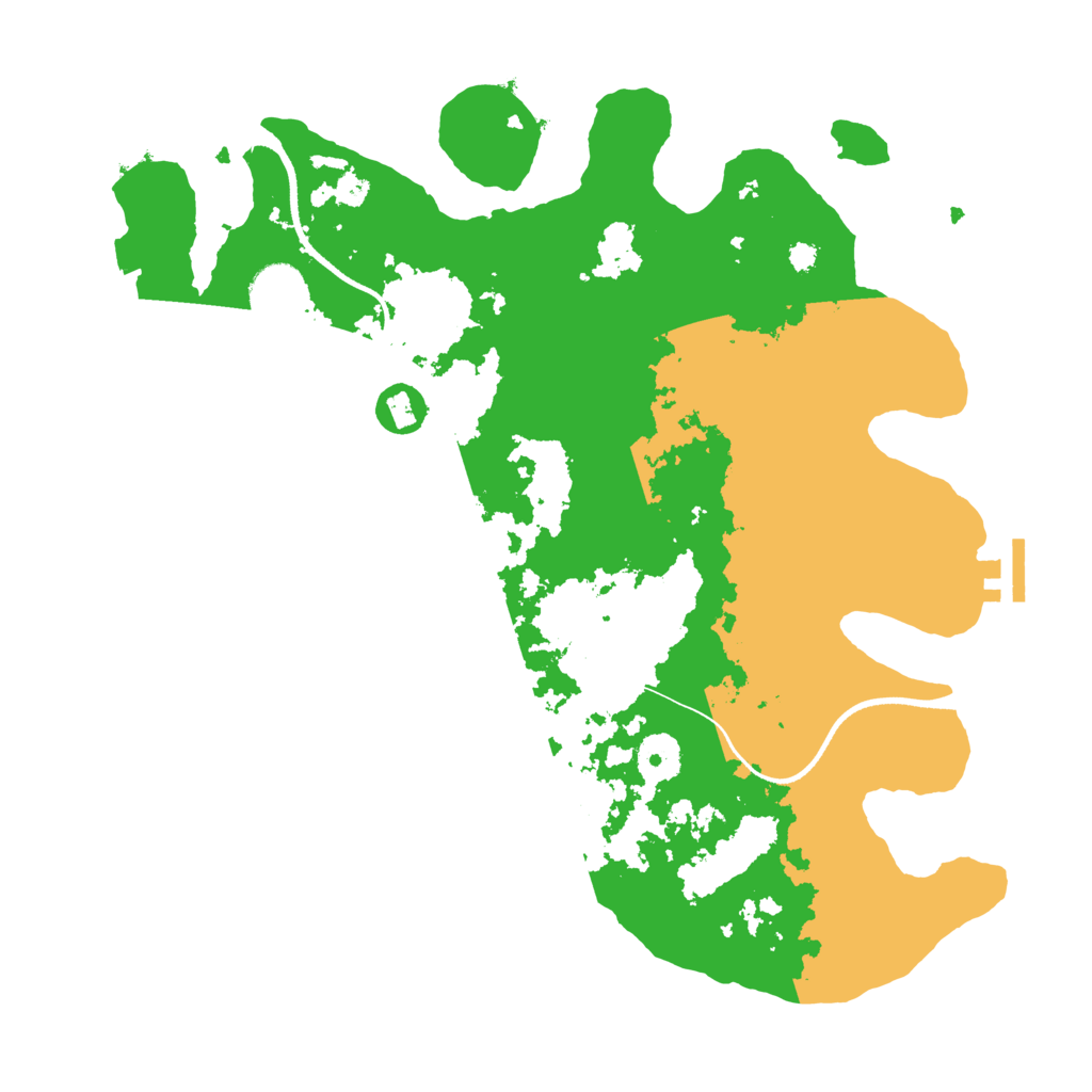 Biome Rust Map: Procedural Map, Size: 3500, Seed: 620142684