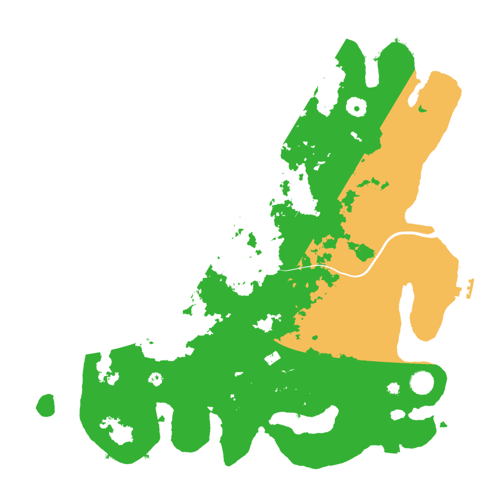 Biome Rust Map: Procedural Map, Size: 3700, Seed: 764261706