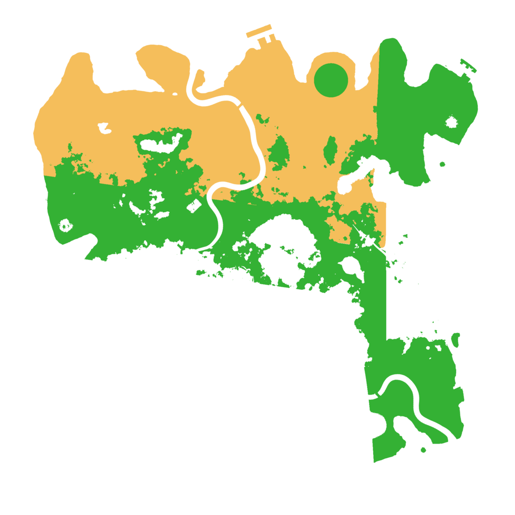 Biome Rust Map: Procedural Map, Size: 4000, Seed: 8764