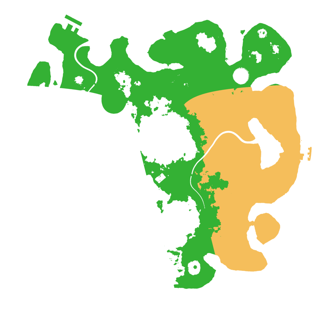 Biome Rust Map: Procedural Map, Size: 3500, Seed: 140014939