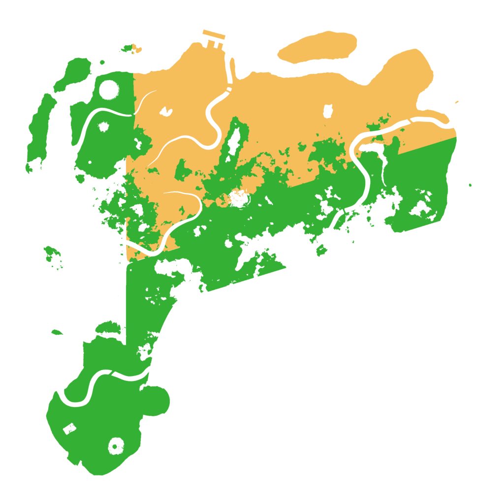 Biome Rust Map: Procedural Map, Size: 4500, Seed: 1454364998